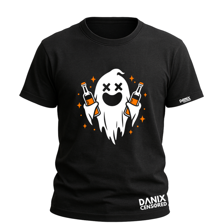 T-shirt BooBoo – Fantôme en mode Apéro 👻🍾