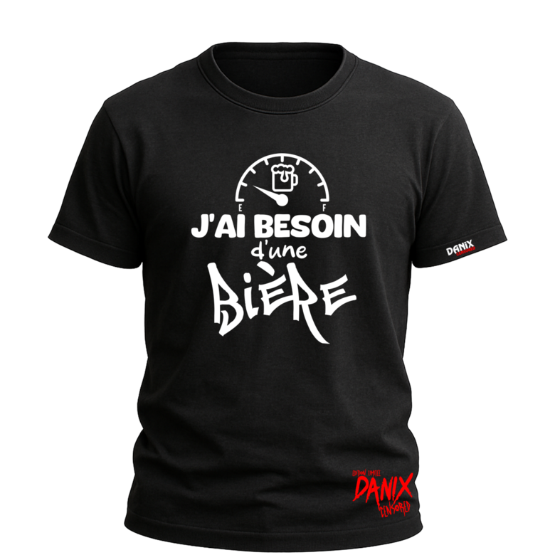 T-shirt J'ai besoin d'une Bière