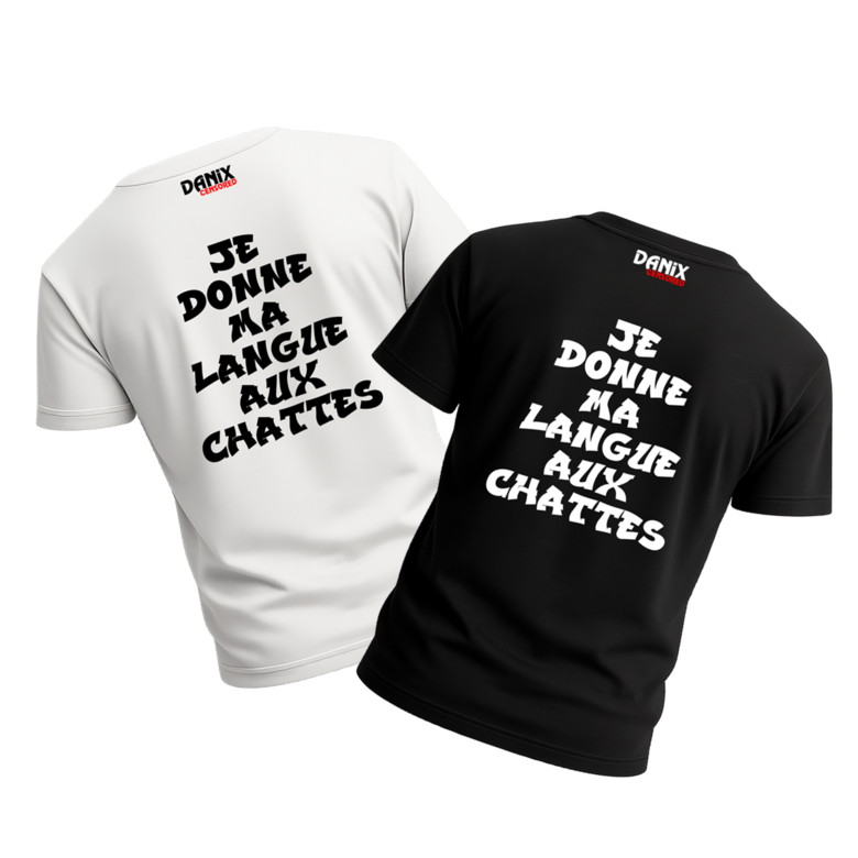 T-shirt Je donne ma langue aux chattes