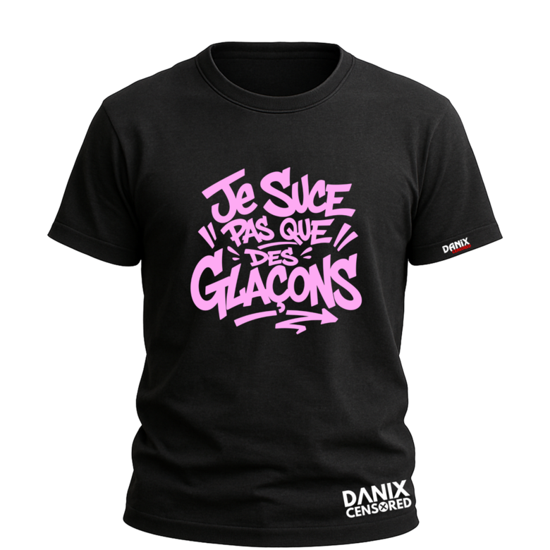 T-shirt Je suce pas que des glaçons