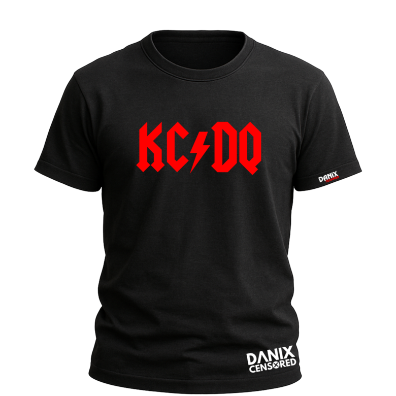 T-shirt KC/DQ – Parodie AC/DC (KCDQ)