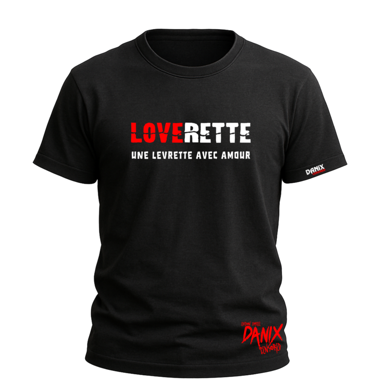 T-shirt LOVERETTE (Une levrette avec amour)