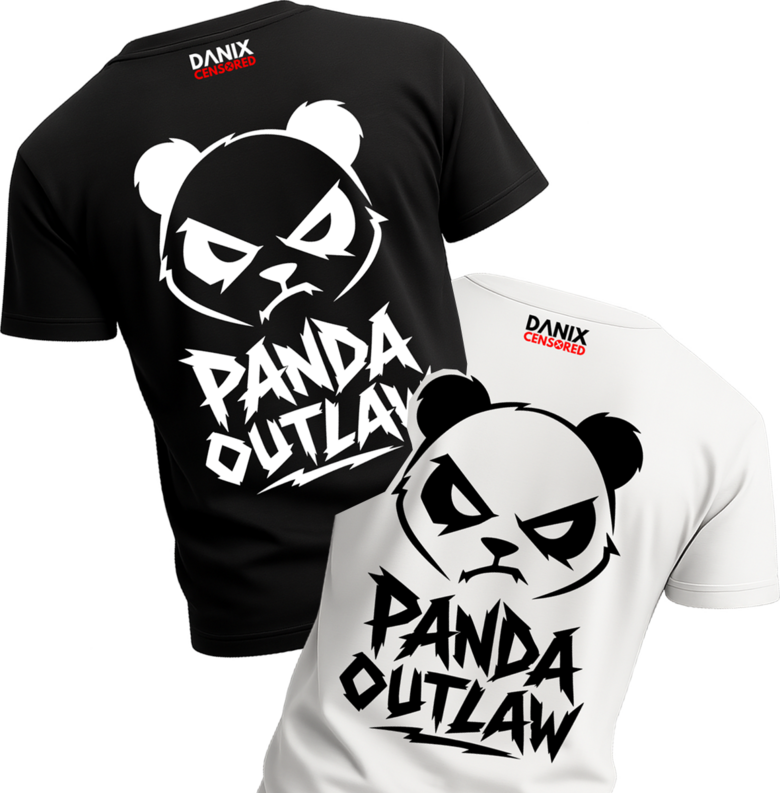 T-shirt PANDA OUTLAW – L’esprit sauvage du panda rebelle