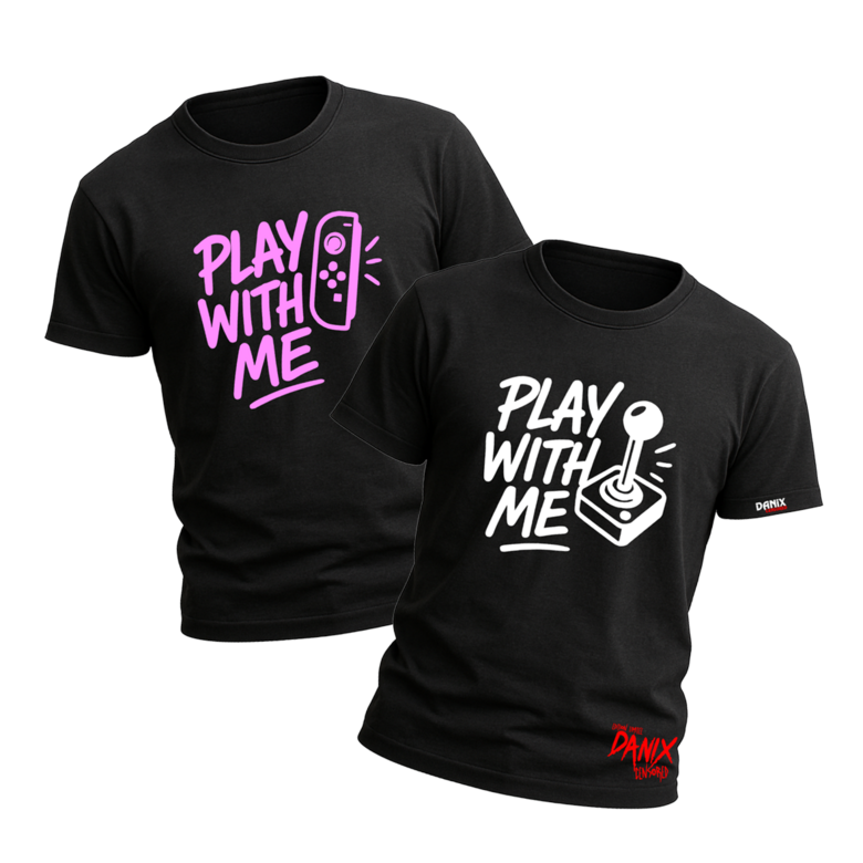 T-shirt PLAY WITH ME (Switch) ou (Joystick)