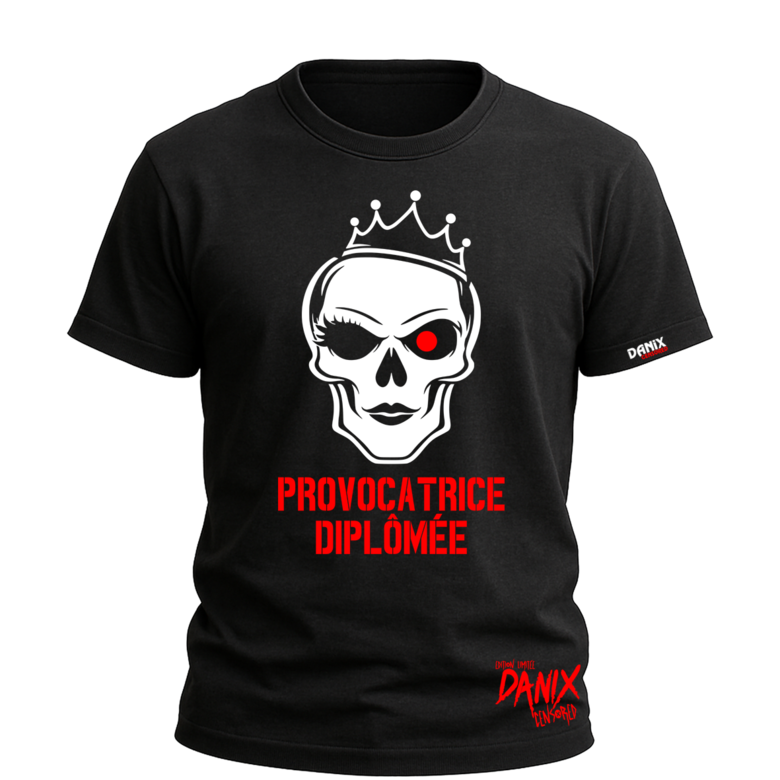 T-shirt Provocatrice diplômée