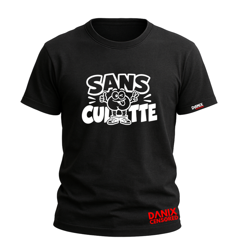 T-shirt Sans Culotte V2 – Design Humour Adulte | Danix Censored