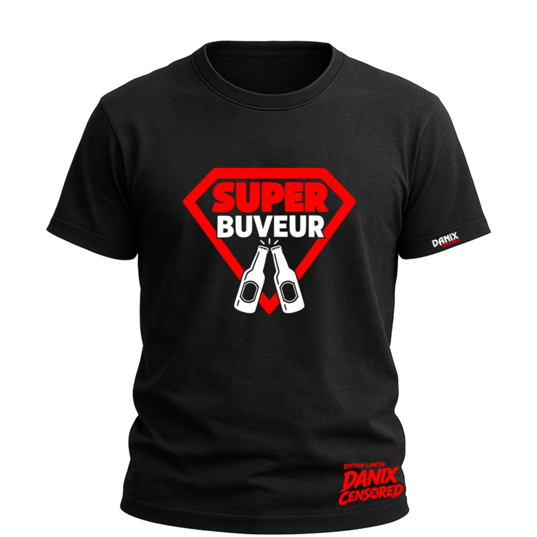 T-shirt “SUPER BUVEUR” – Parodie drôle inspirée de Superman