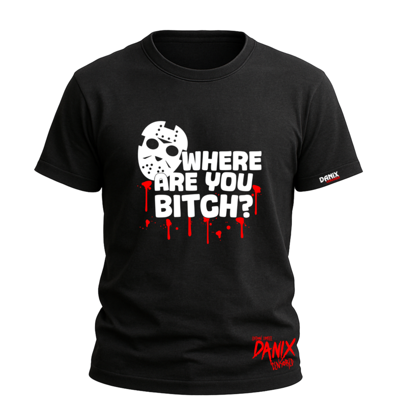 T-shirt “Where Are You Bitch ?” – Streetwear Humoristique