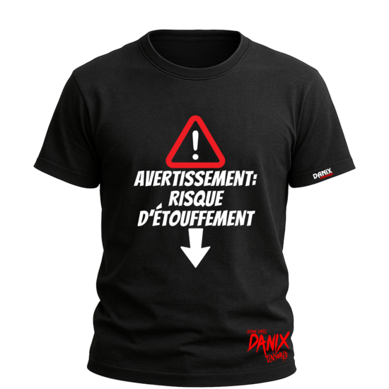 T-shirt Avertissement risque d'étouffement