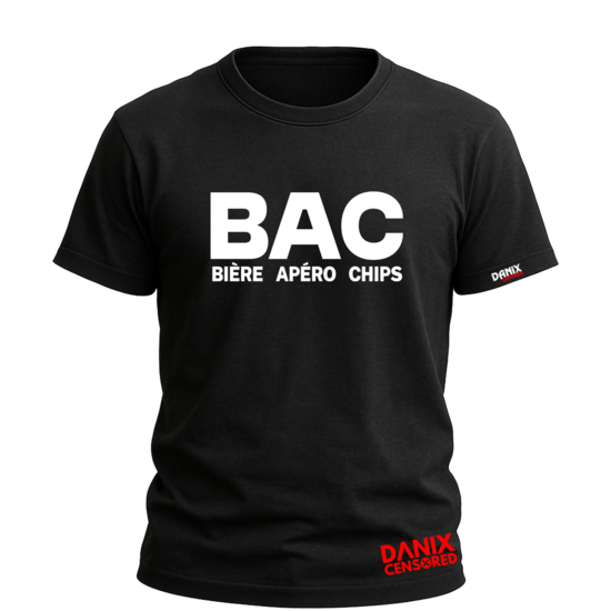 T-shirt BAC Bière Apéro Chips – Le diplôme des vrais champions de l'apéro