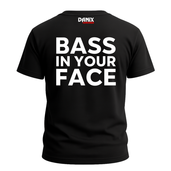 T-shirt Bass in Your Face – Streetwear musique bass DJ
