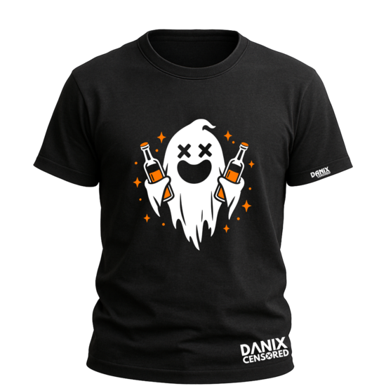 T-shirt BooBoo – Fantôme en mode Apéro 👻🍾