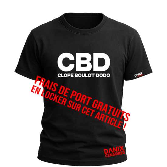 T-shirt CBD — Clope Boulot Dodo