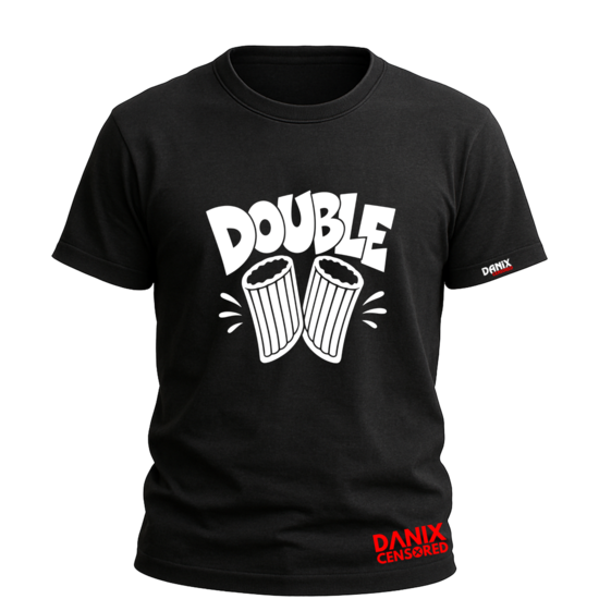 T-shirt Double Penne – humour pâtes