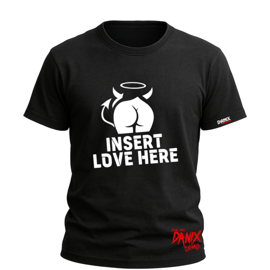 T-shirt INSERT LOVE HERE (INSÉREZ L'AMOUR ICI)