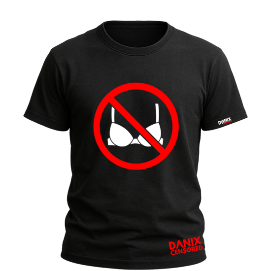 T-shirt Interdit aux Soutifs – Humour Original | DanixCensored