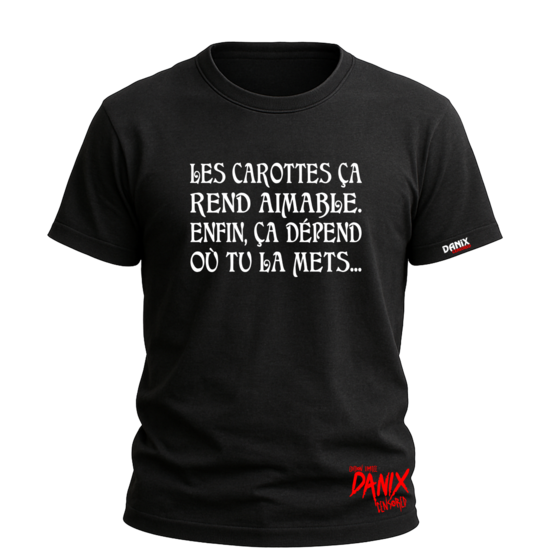 T-shirt Les carottes ça rend aimable