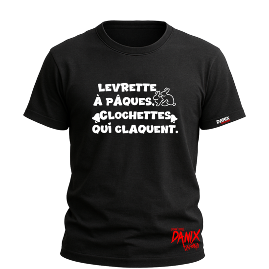 T-shirt Levrette à pâques clochettes qui claquent