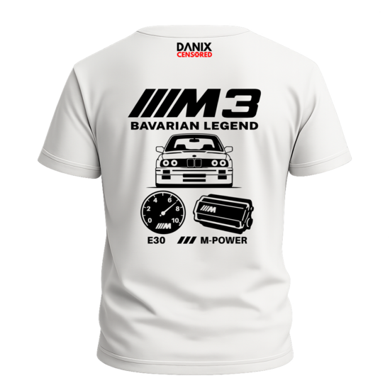 T-shirt BMW M3 E30 Bavarian Legend