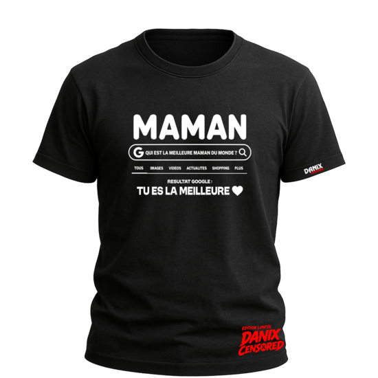 T-shirt MAMAN – Résultat : tu es la meilleure ❤️