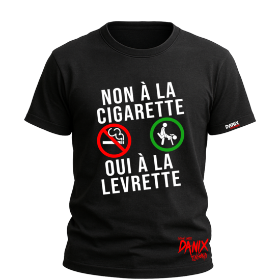 T-shirt Non à la cigarette Oui à la levrette