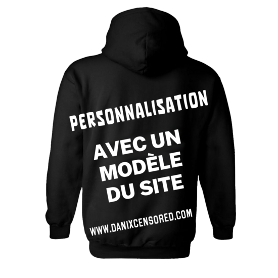 Sweat à capuche Personnalisation avec un modèle du site