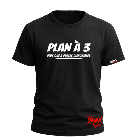 T-shirt PLAN à 3 Plus que 2 places disponibles