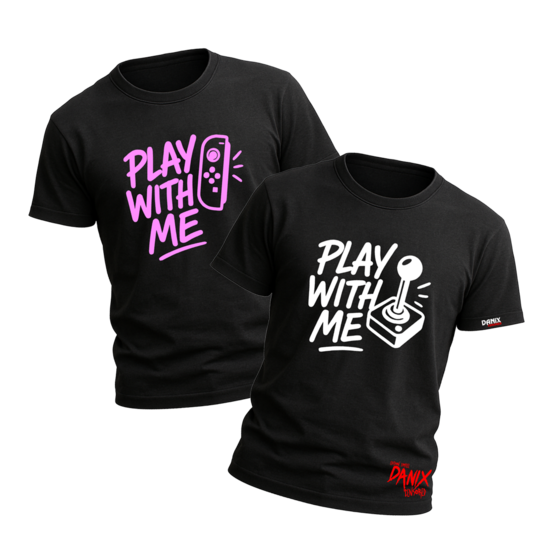 T-shirt PLAY WITH ME (Switch) ou (Joystick)