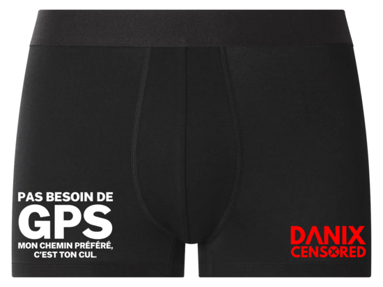 Boxer “Pas besoin de GPS, mon chemin préféré c’est ton cul” – Boxer Humour Adulte