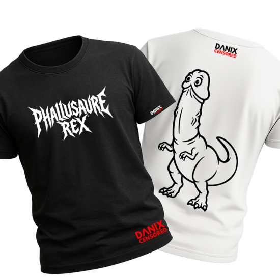 T-shirt Phallusaure Rex™ – Le T-shirt Dinosaure le Plus Mal Dessiné de l’Histoire