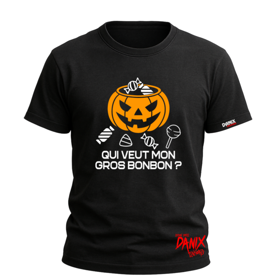 T-shirt Qui veut mon gros bonbon ?