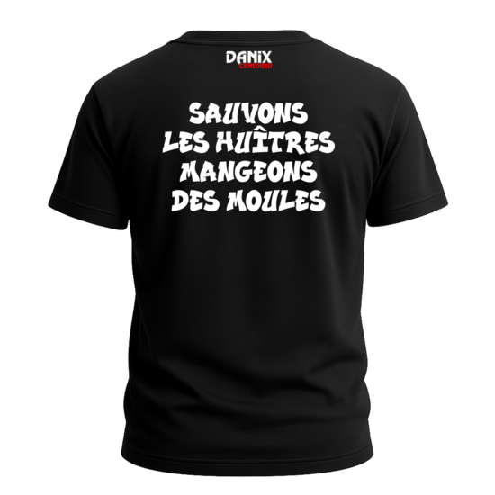 T-shirt Sauvons les Huitres mangeons des moules