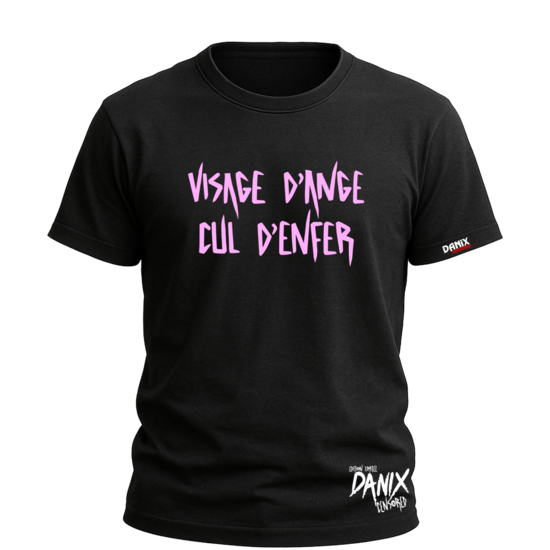 T-shirt Visage d'ange cul d'enfer