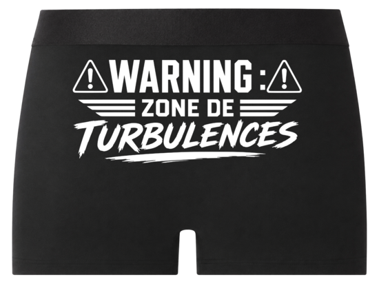 Boxer Warning : zone de turbulences – homme originaux et confortables